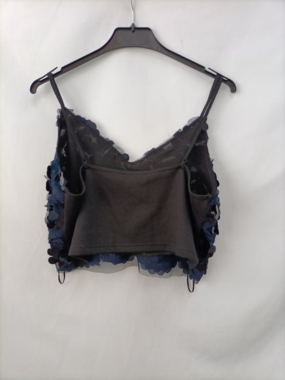 ZARA. Top lentejuelas T.l