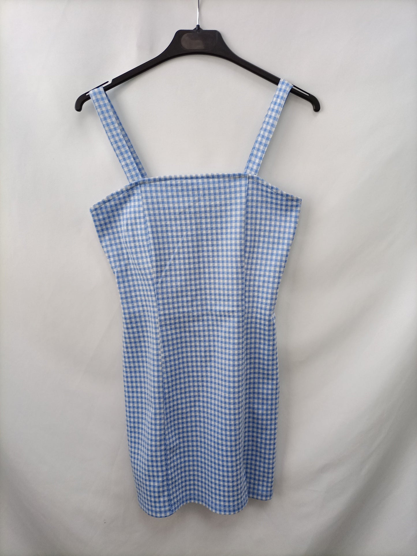 BERSHKA. Vestido de cuadros T.s