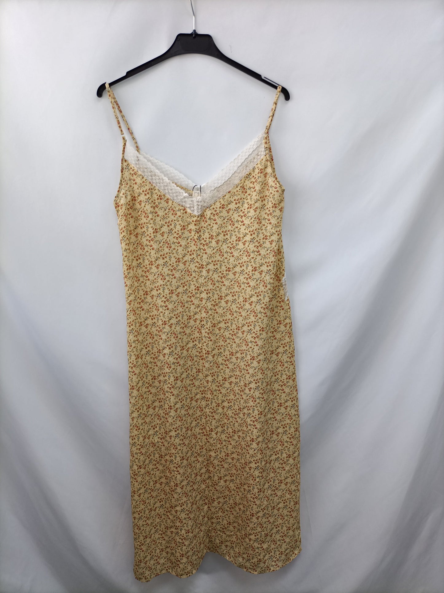 SLOWLOVE. Vestido midi flores T.xs