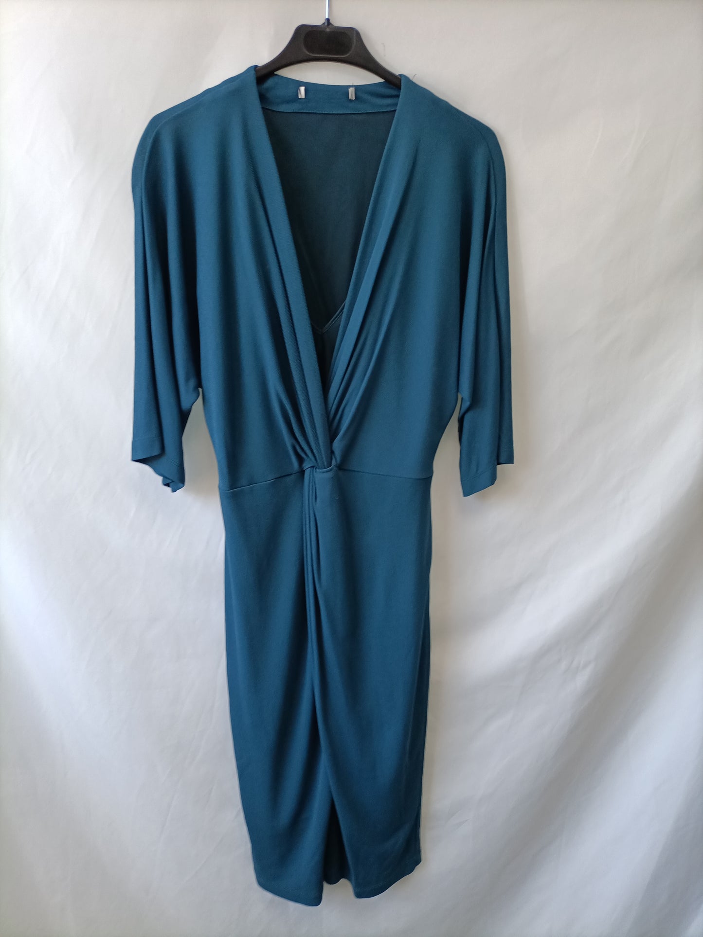 OTRAS. Vestido azul verdoso elástico Tu(m)