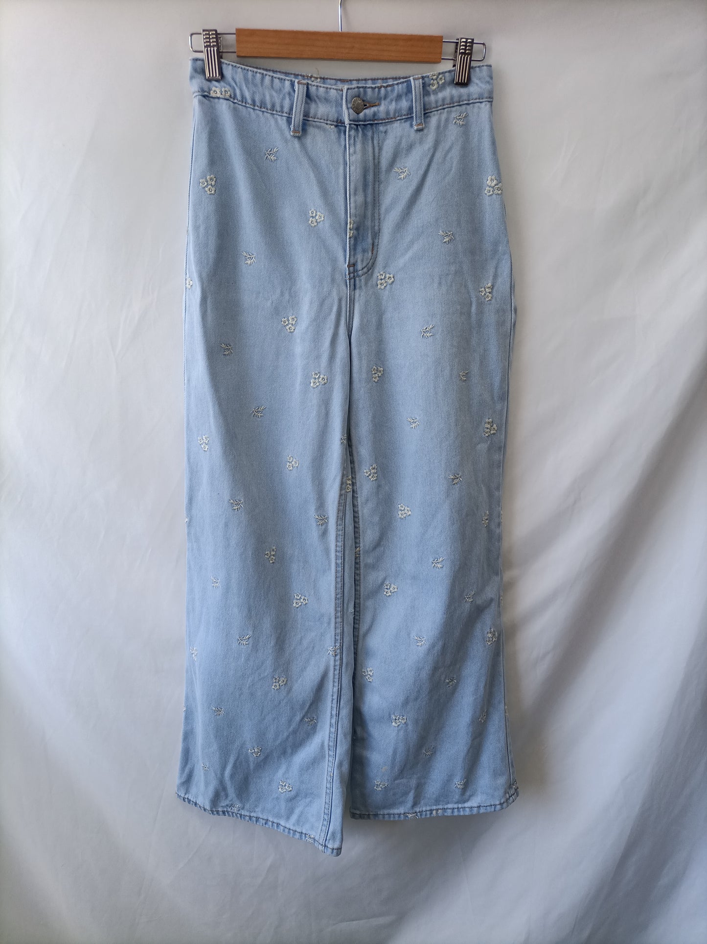 EDITED. Embroidered denim trousers size 34