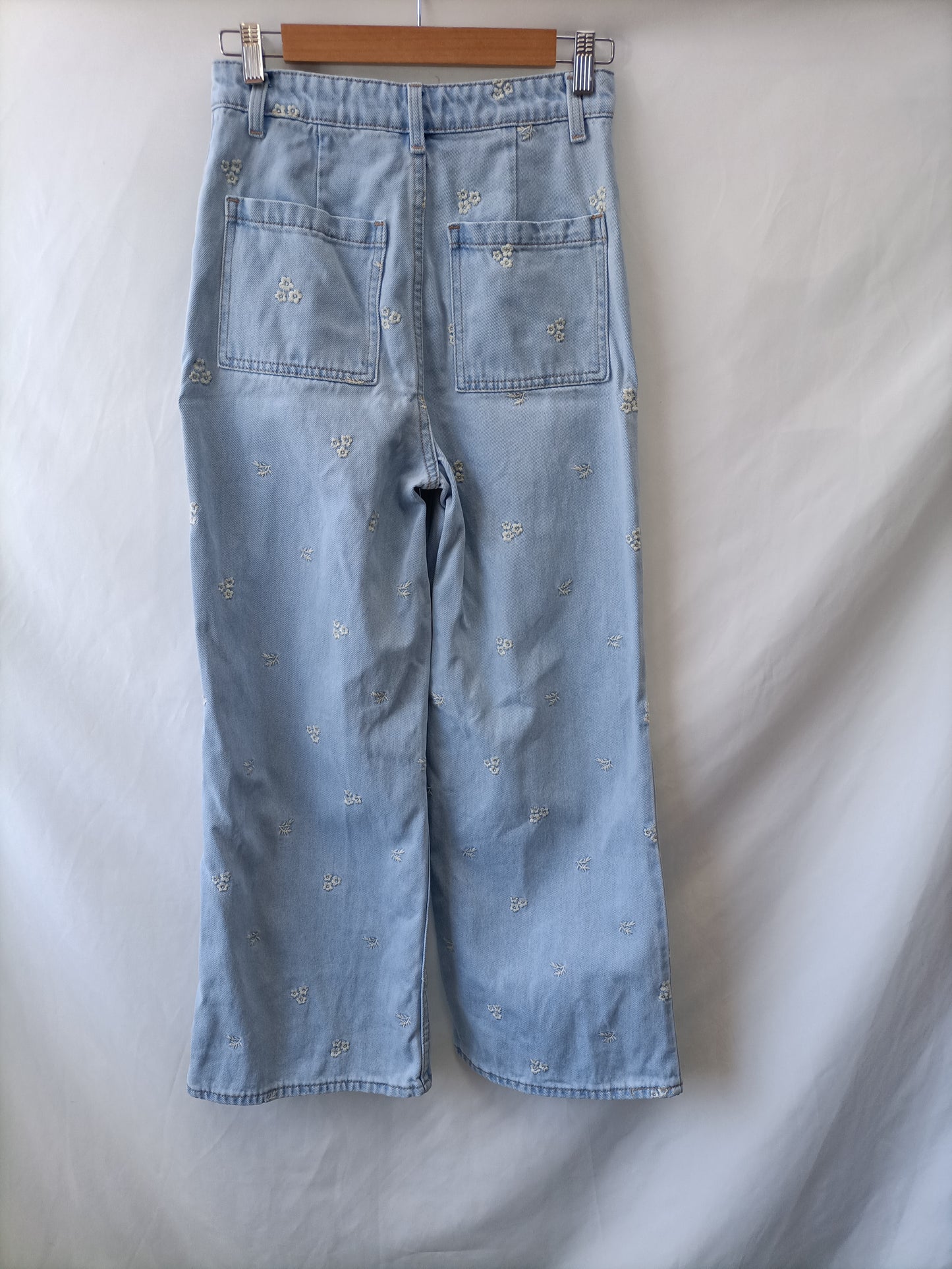 EDITED. Embroidered denim trousers size 34