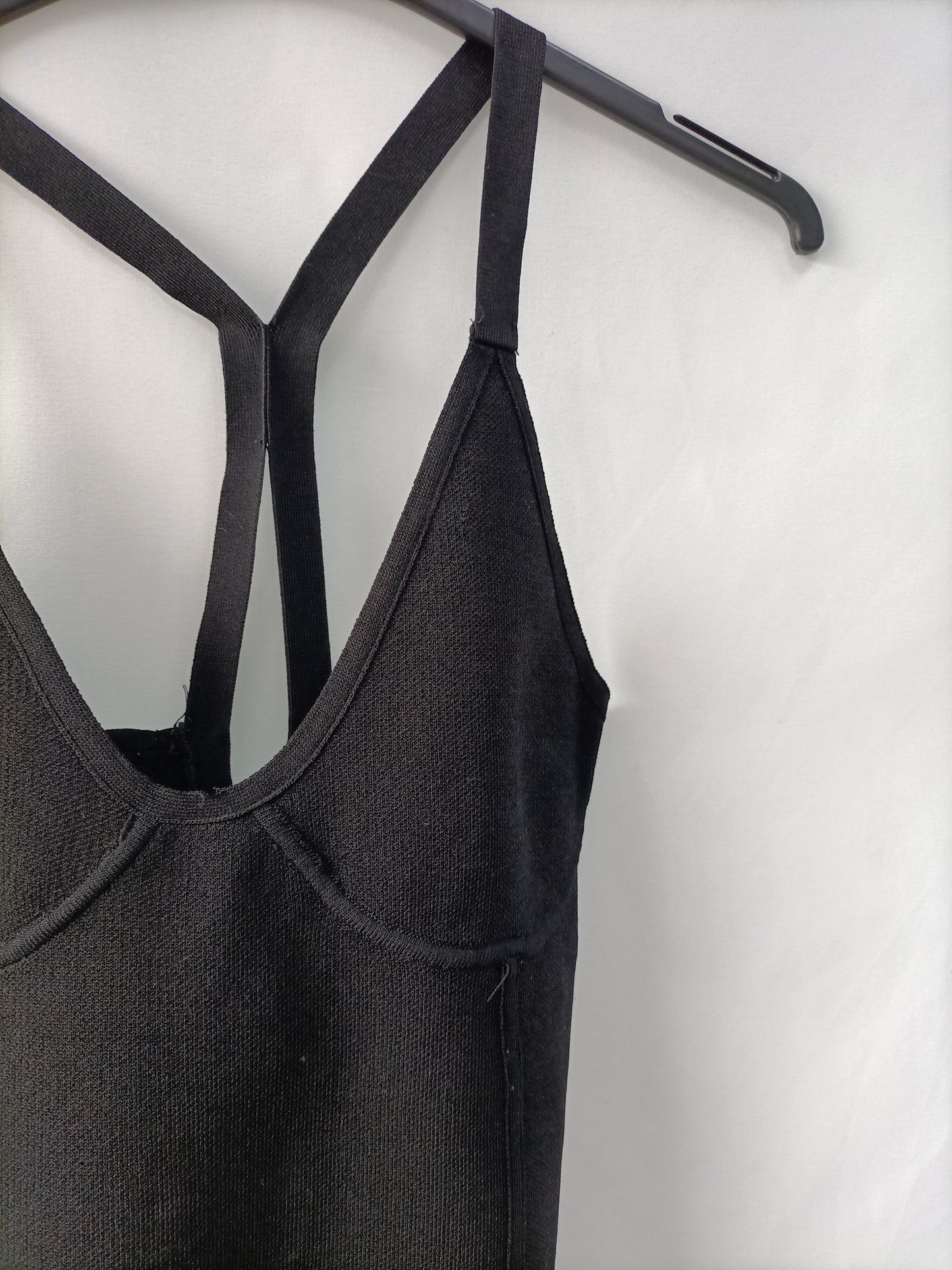 ZARA. Black stretch knit top TM