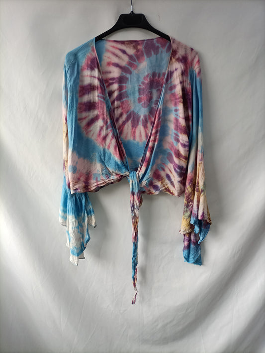 OTHERS.Tie dye bow top Tu(s/m)