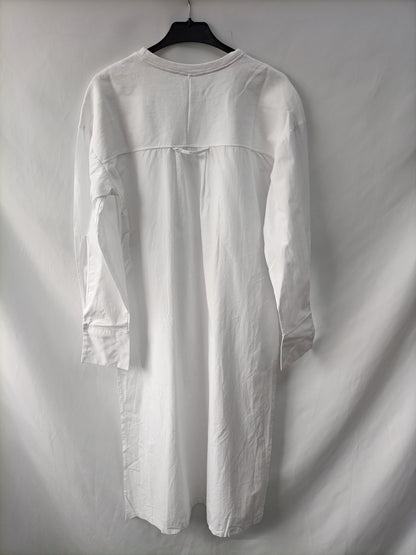 ZARA.Long white double texture top TS