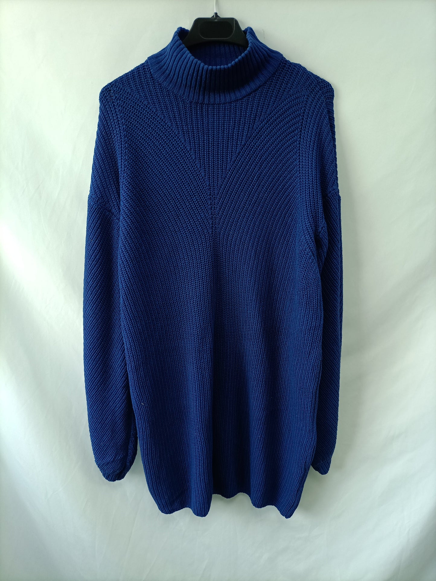 NOISY MAY. Vestido punto azul T.m