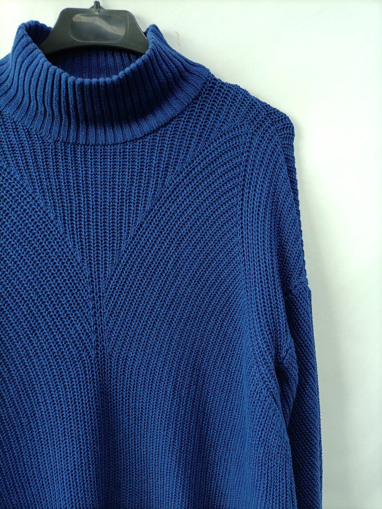 NOISY MAY. Vestido punto azul T.m