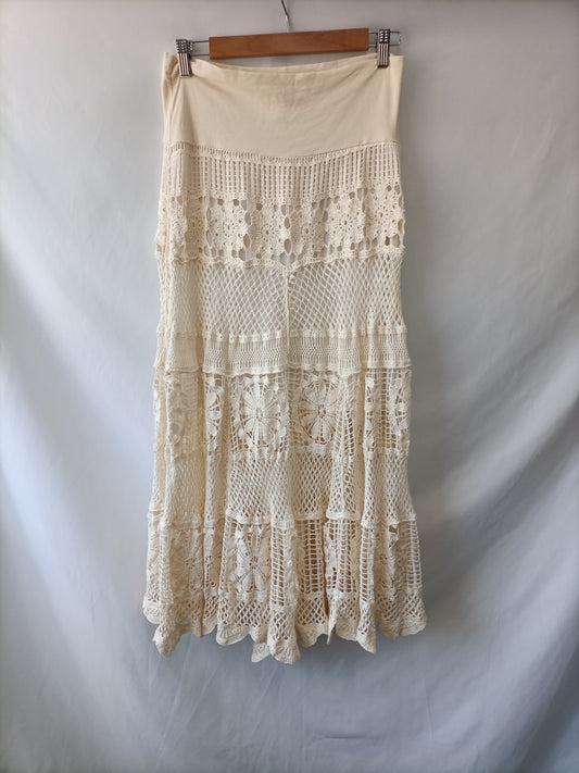 BY BAMBULA. Long crochet skirt Tu(36)