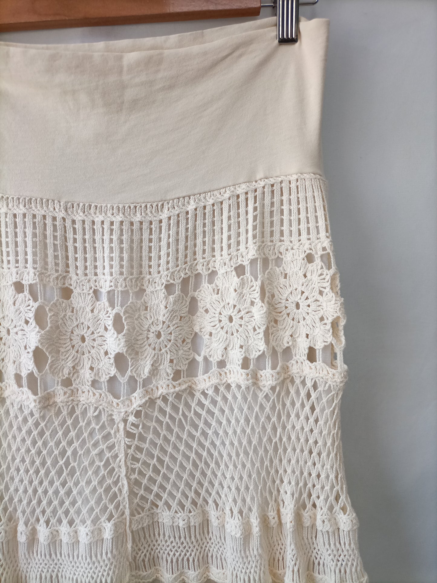 BY BAMBULA. Long crochet skirt Tu(36)