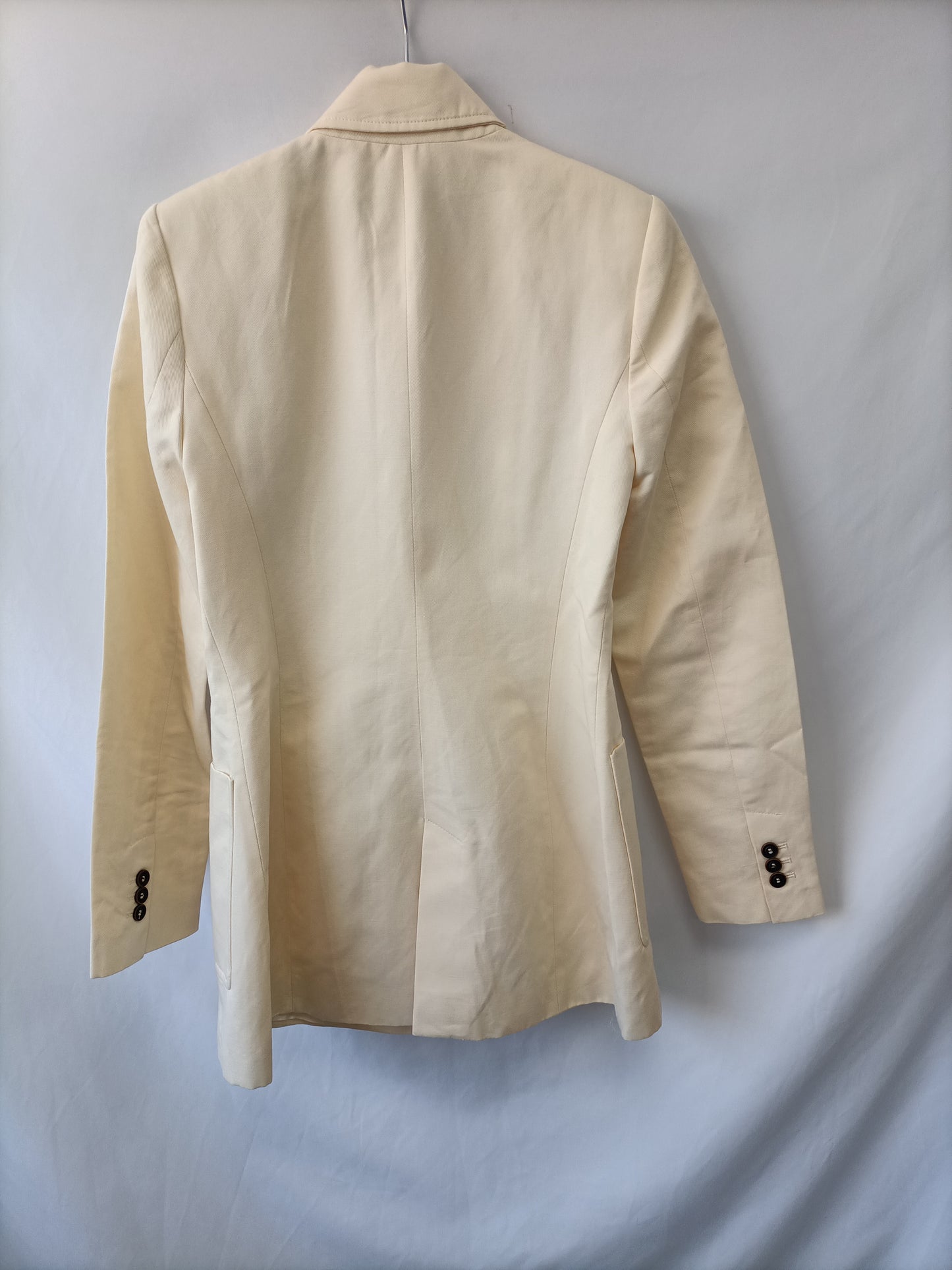 ZARA. Blazer beige de vestir T.xs