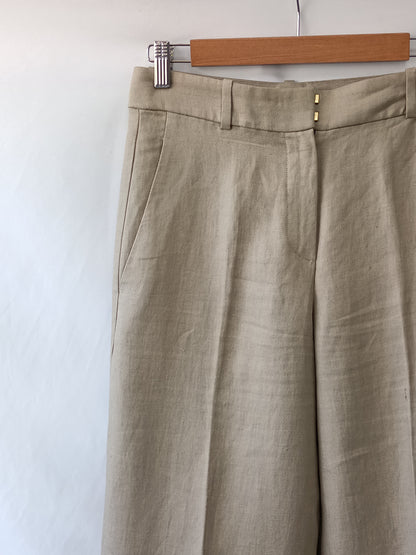 MARKET.MASSIMO DUTTI. Pantalón fluido marrón T.34