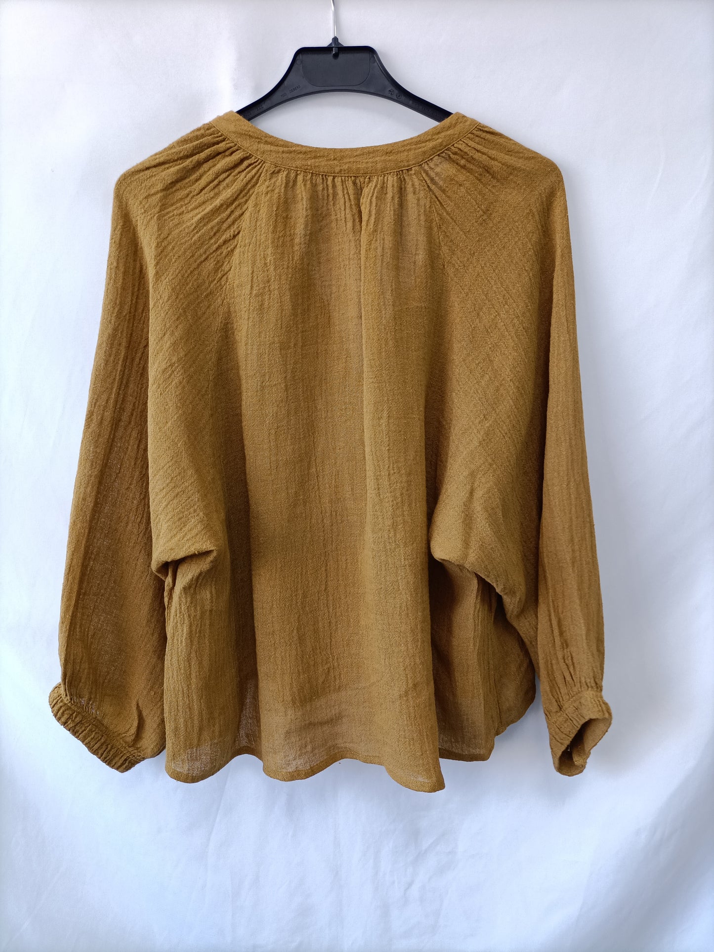 OTHERS. Mustard Flowy Blouse Yours