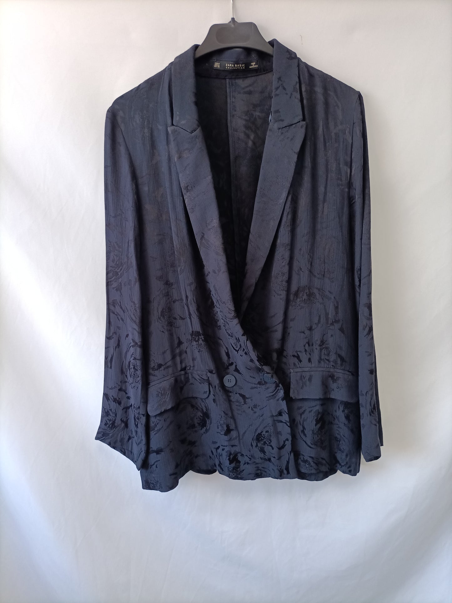 ZARA. Blue fluid blazer Tm