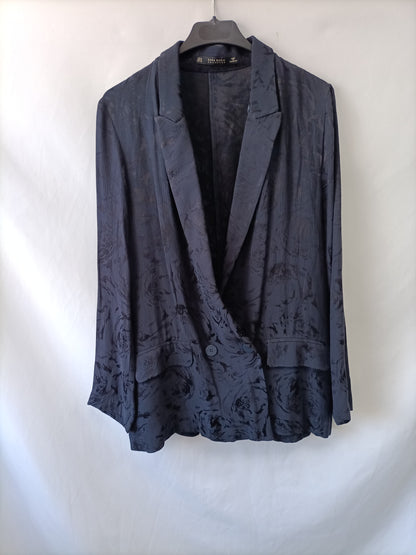 ZARA. Blue fluid blazer Tm