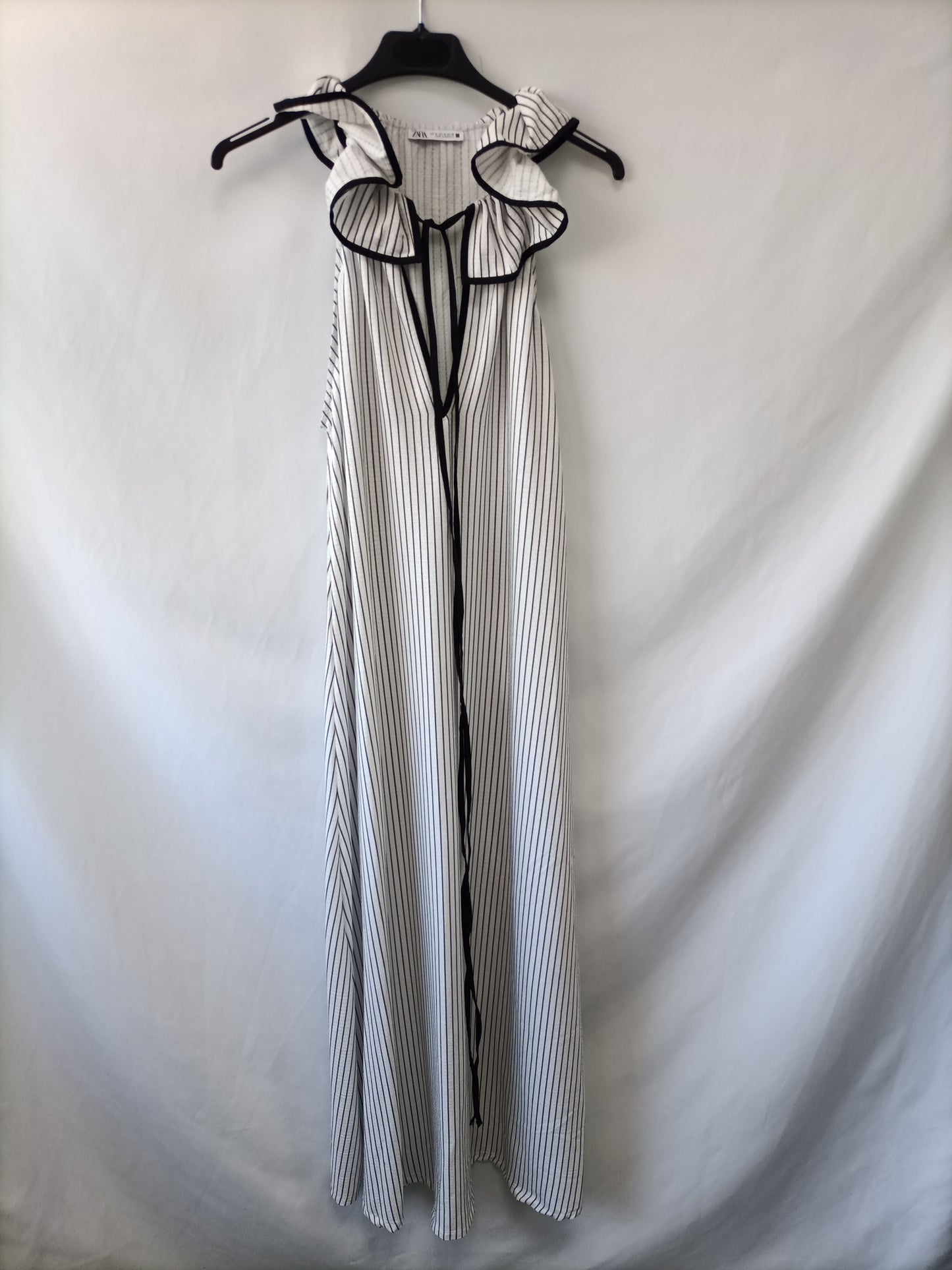 ZARA. Vestido largo rayas T.m