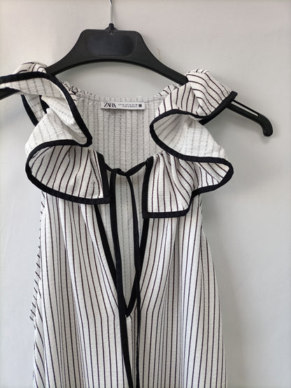 ZARA. Vestido largo rayas T.m
