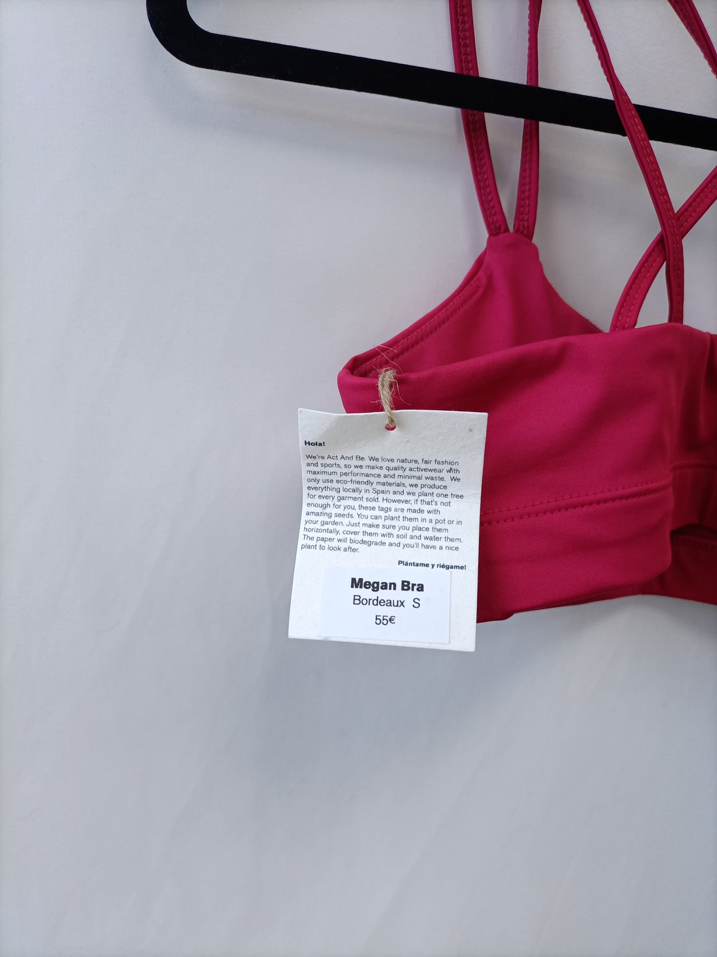 ACTANDBE. Top Deportivo rosa T.s