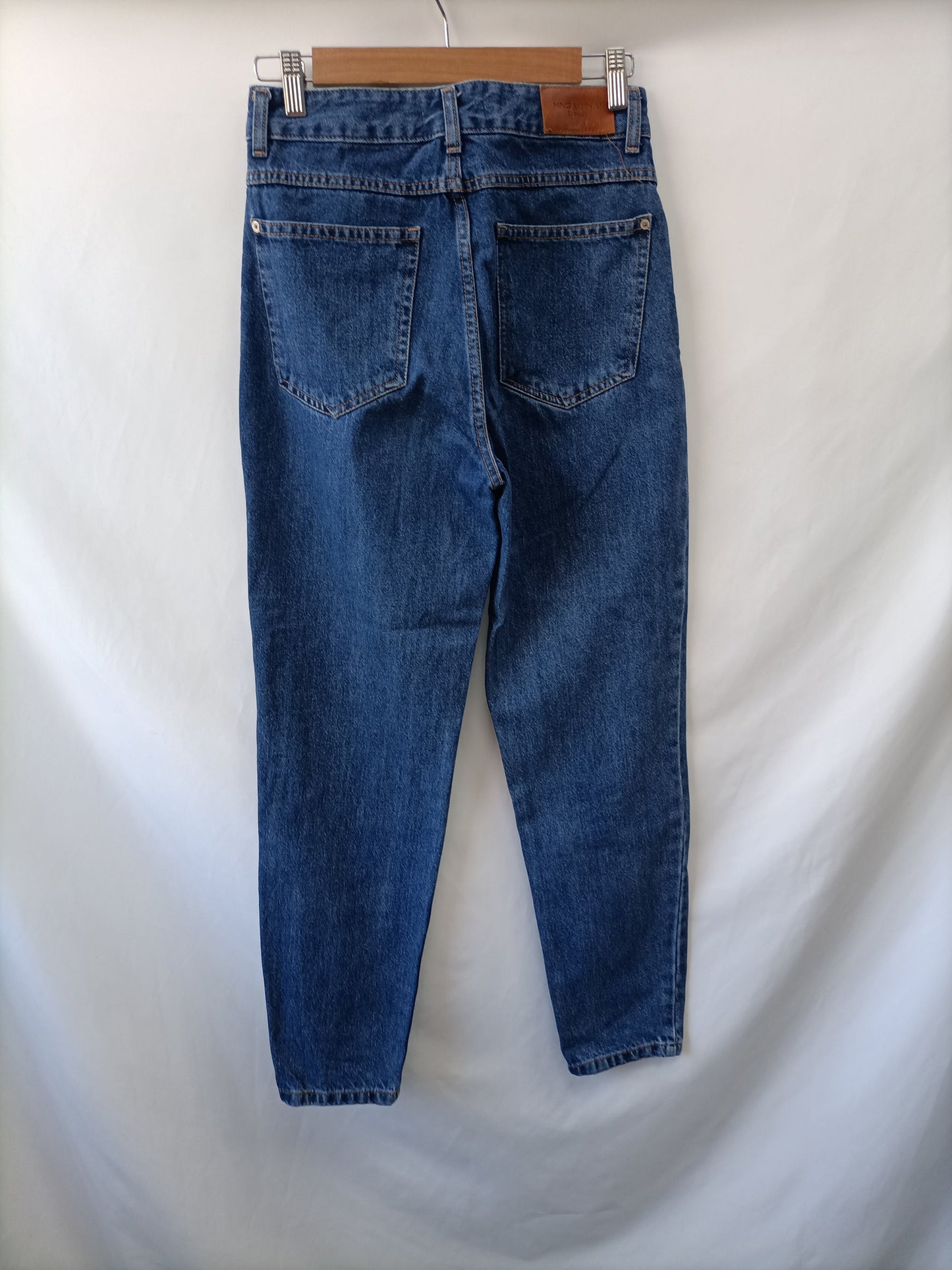 MANGO. Pantalón monfit denim T.36