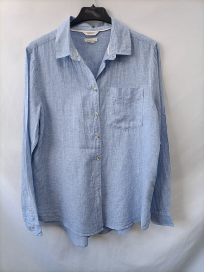 SPRINGFIELD. Blusa azul fludia T.38