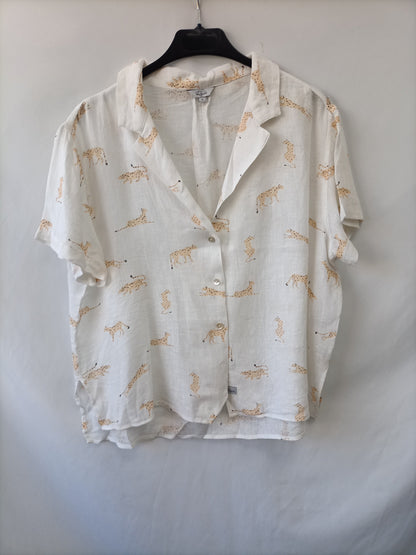 RAILS. Blusa lino tigres T.s