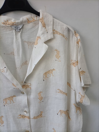 RAILS. Blusa lino tigres T.s