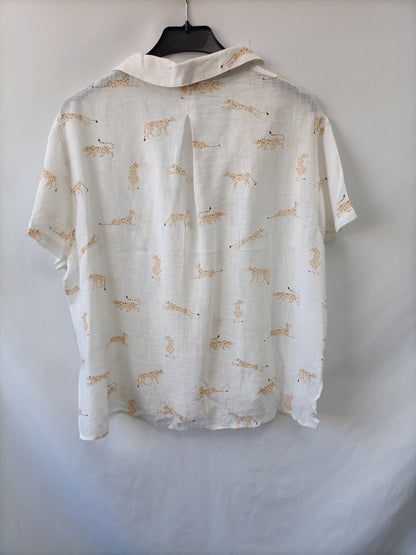 RAILS. Blusa lino tigres T.s