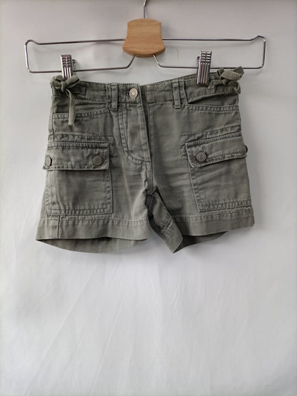 NICOLI. Green trousers with pockets, size 4 years