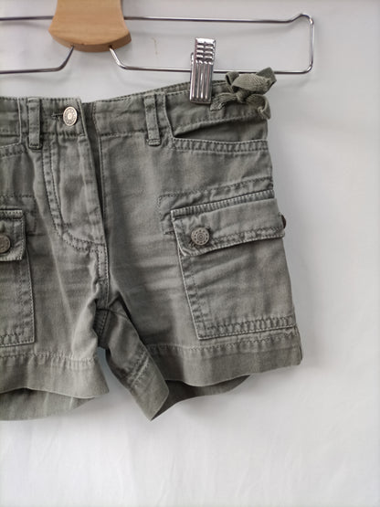 NICOLI. Green trousers with pockets, size 4 years