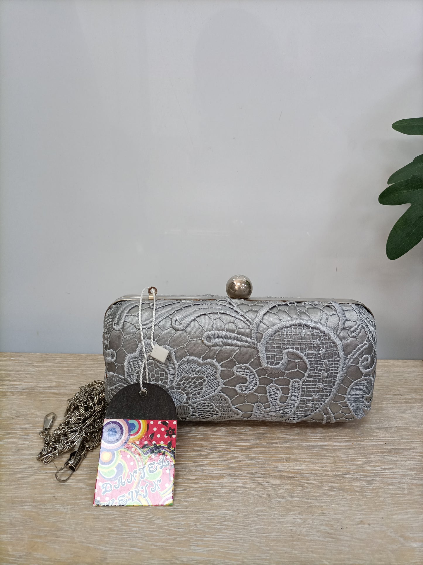 OTHERS. Gray lace bag (tara)