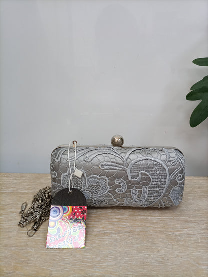 OTHERS. Gray lace bag (tara)