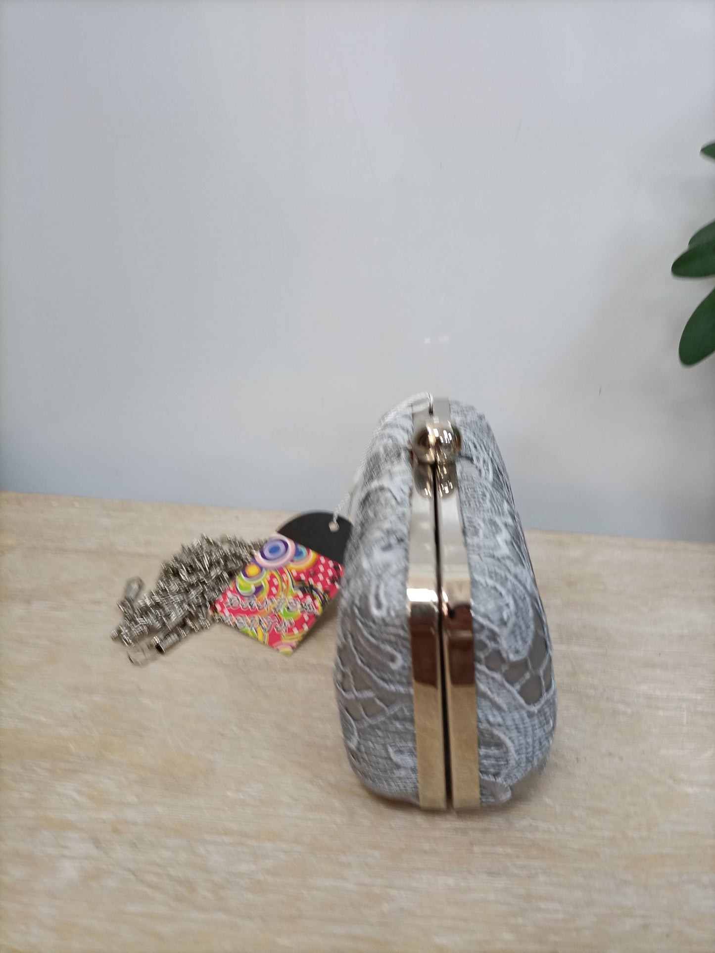 OTHERS. Gray lace bag (tara)