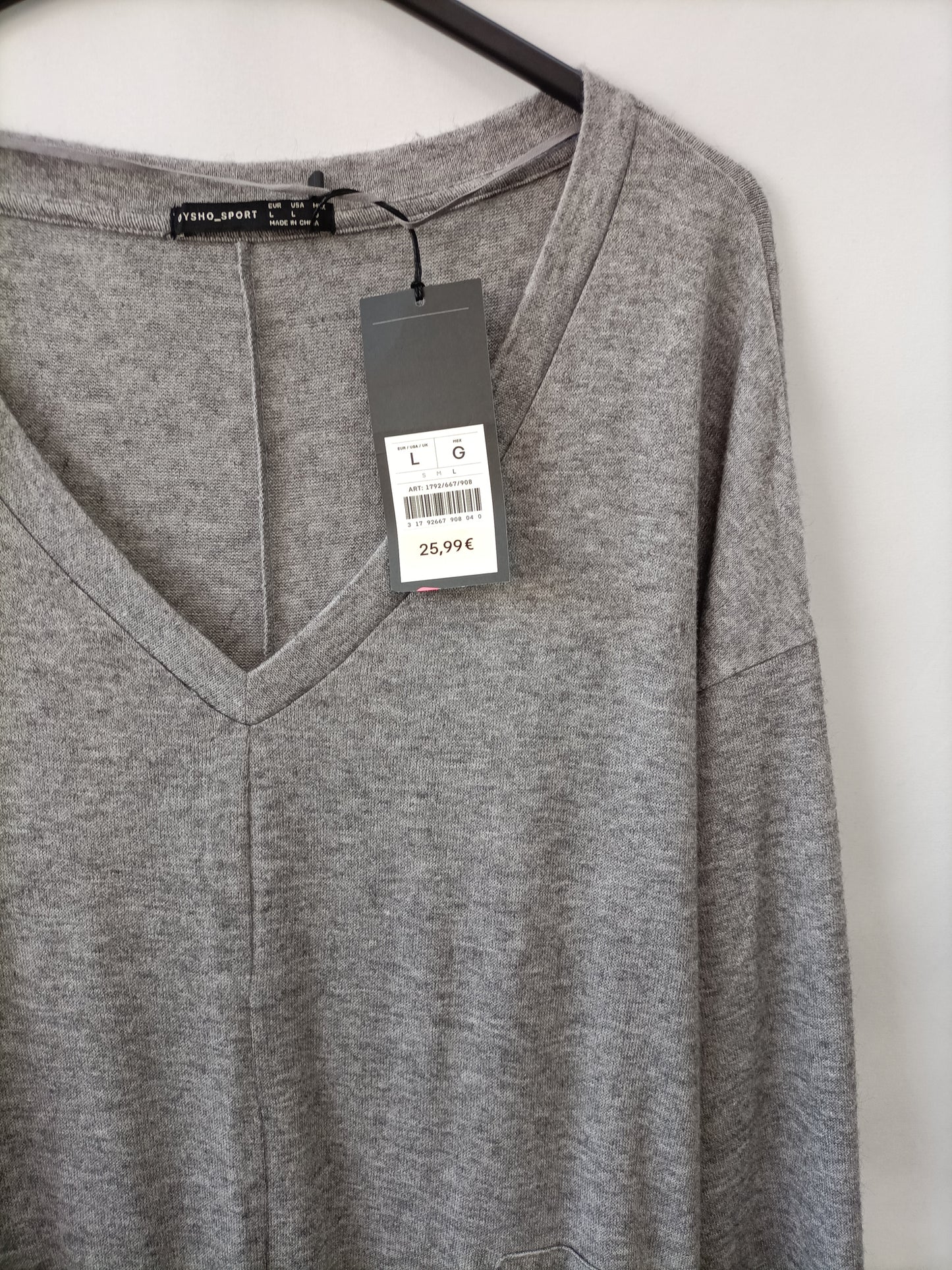 OYSHO. Mono gris punto T.l