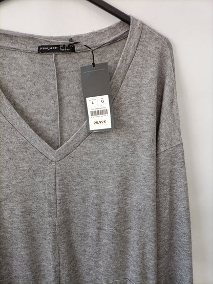 OYSHO. Mono gris punto T.l