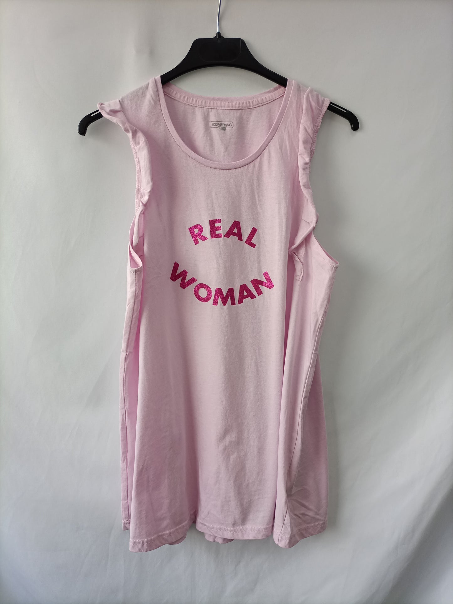 BOOMERANG. Camiseta rosa letras T.xl