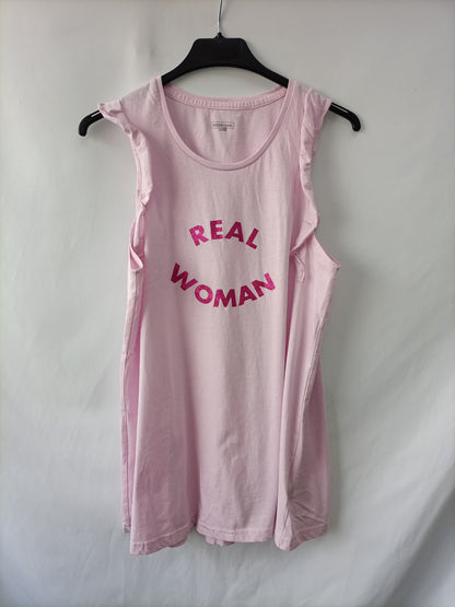 BOOMERANG. Camiseta rosa letras T.xl