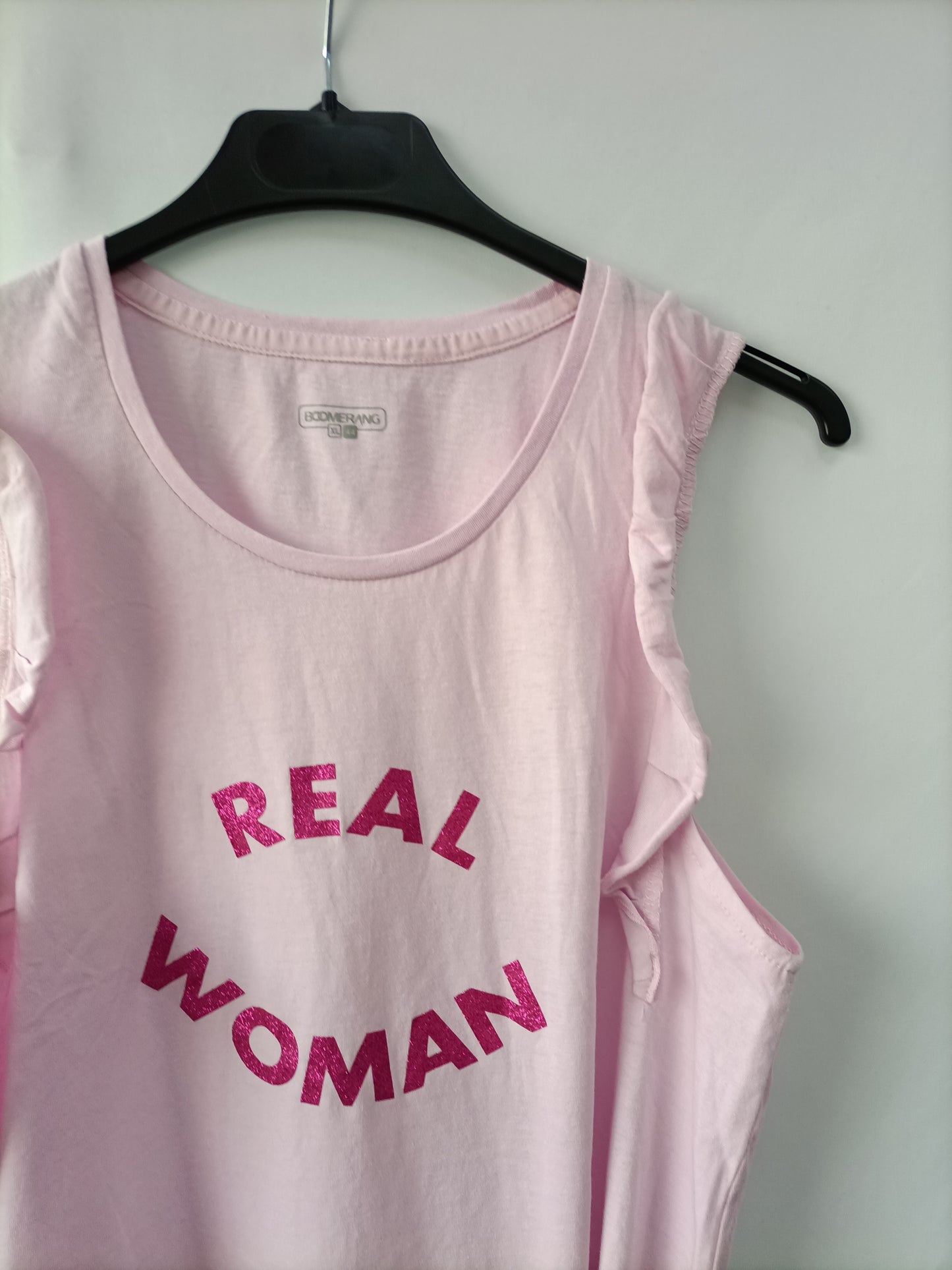 BOOMERANG. Camiseta rosa letras T.xl