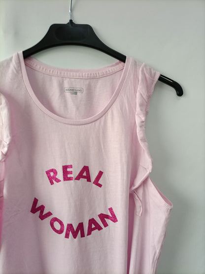 BOOMERANG. Camiseta rosa letras T.xl