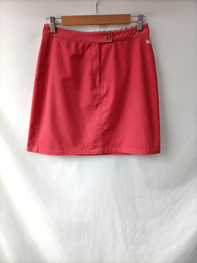 BURBERRY. Falda roja vintage T.40(36)