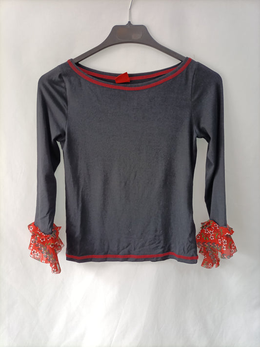 VICTORIO&LUCCHINO.Top volantes T.xs