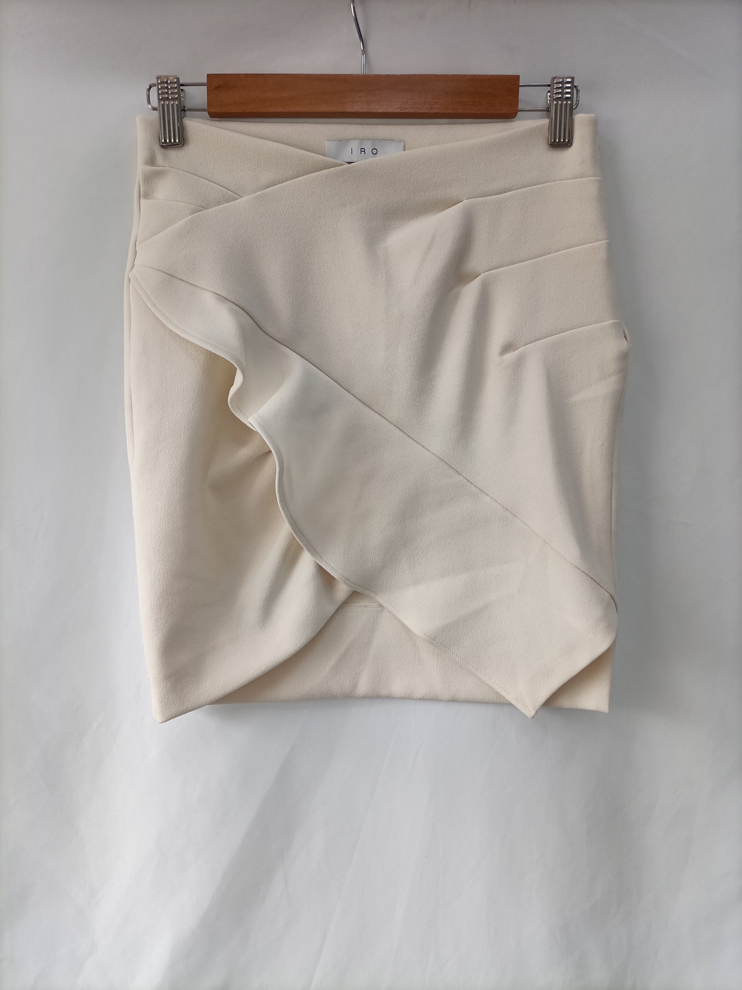 IRO. Beige flounced skirt size 36
