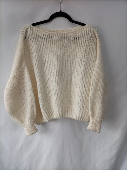 AMÉRICAN VINTAGE. Jersey beige oversized T.xs/s