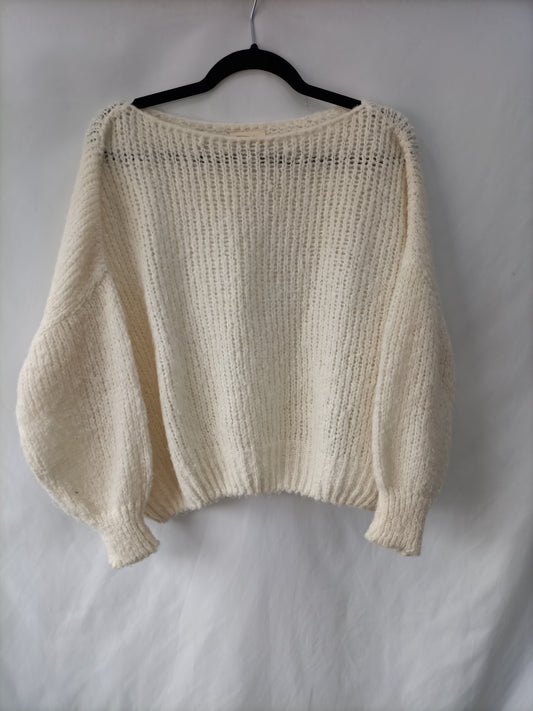 AMÉRICAN VINTAGE. Jersey beige oversized T.xs/s