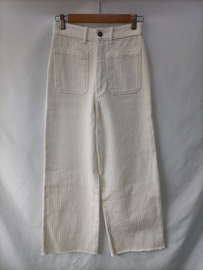 MASSCOB Pantalón espiga blanco T.34