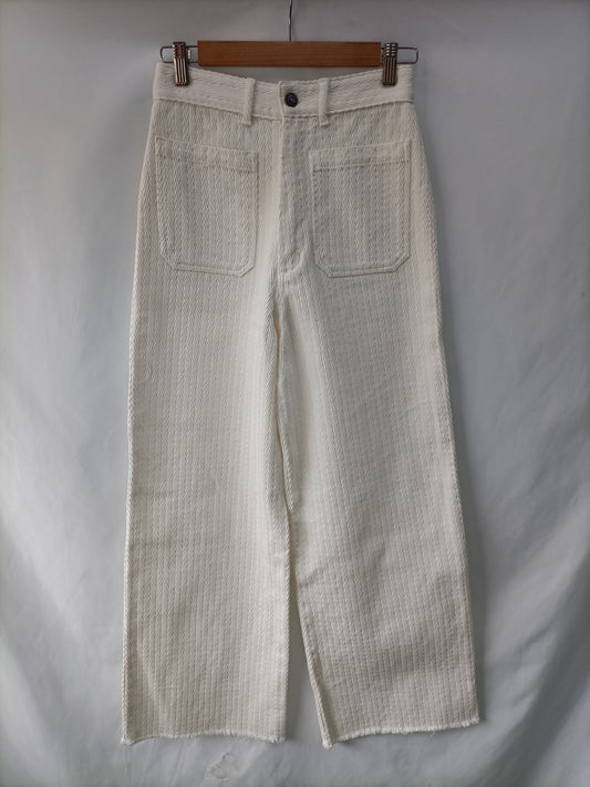 MASSCOB Pantalón espiga blanco T.34