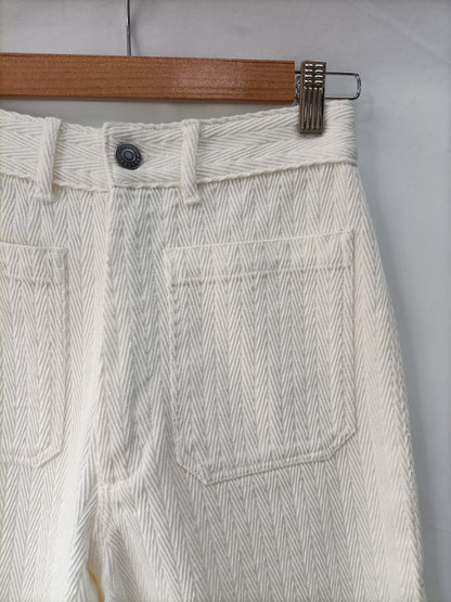 MASSCOB Pantalón espiga blanco T.34