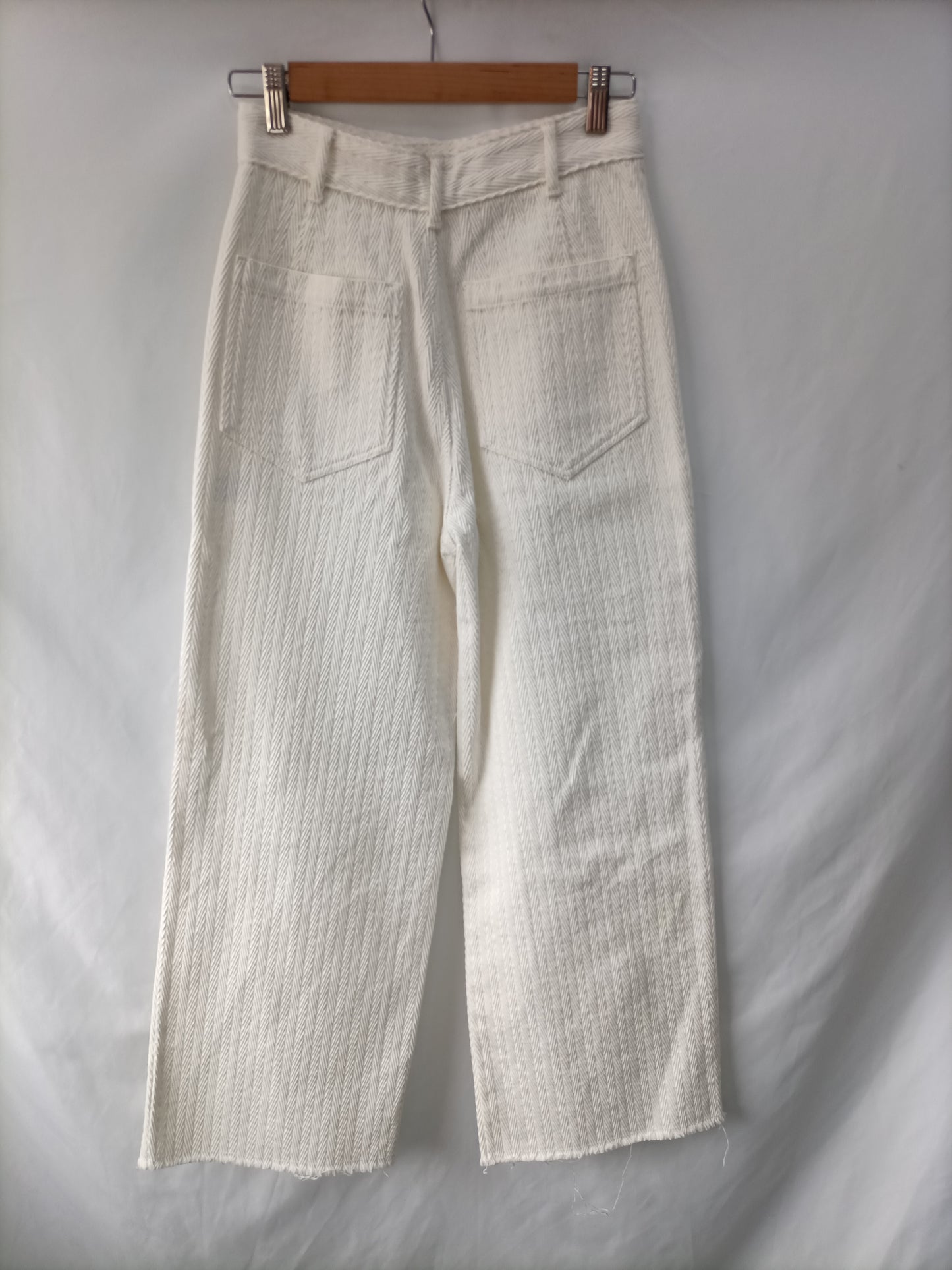MASSCOB Pantalón espiga blanco T.34
