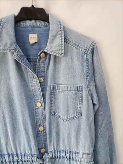 LA VIE. Mono denim largo T.xs