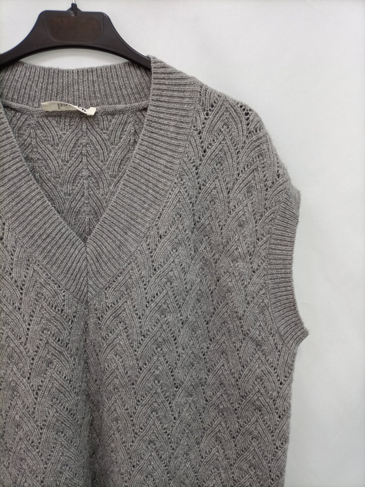 BASYCO. Chaleco gris Tu(m/l)