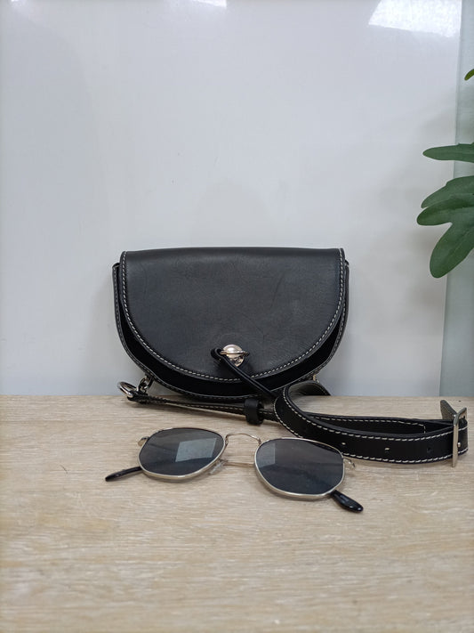 ZARA. Black fanny pack