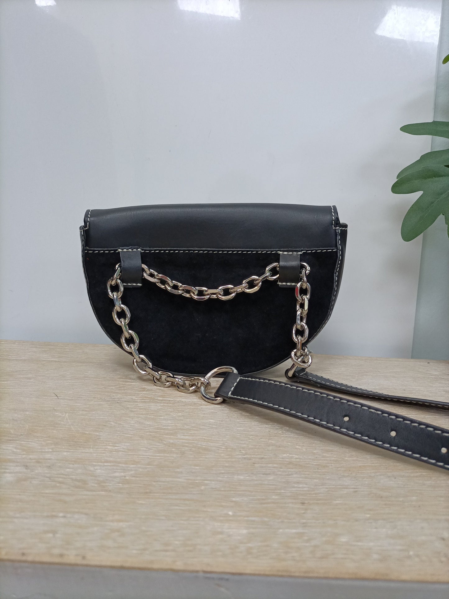 ZARA. Black fanny pack